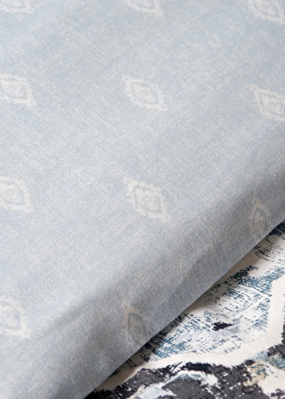 Grey Seersucker Duvet Set