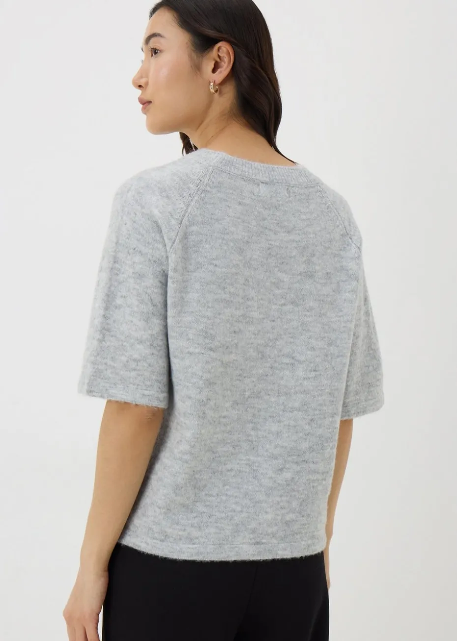 Grey Short Sleeve Jumper