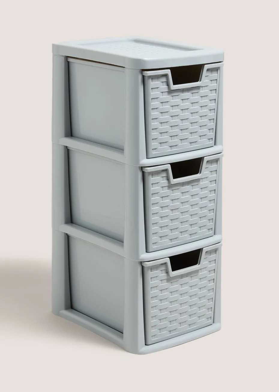 Grey Small Tower Drawers