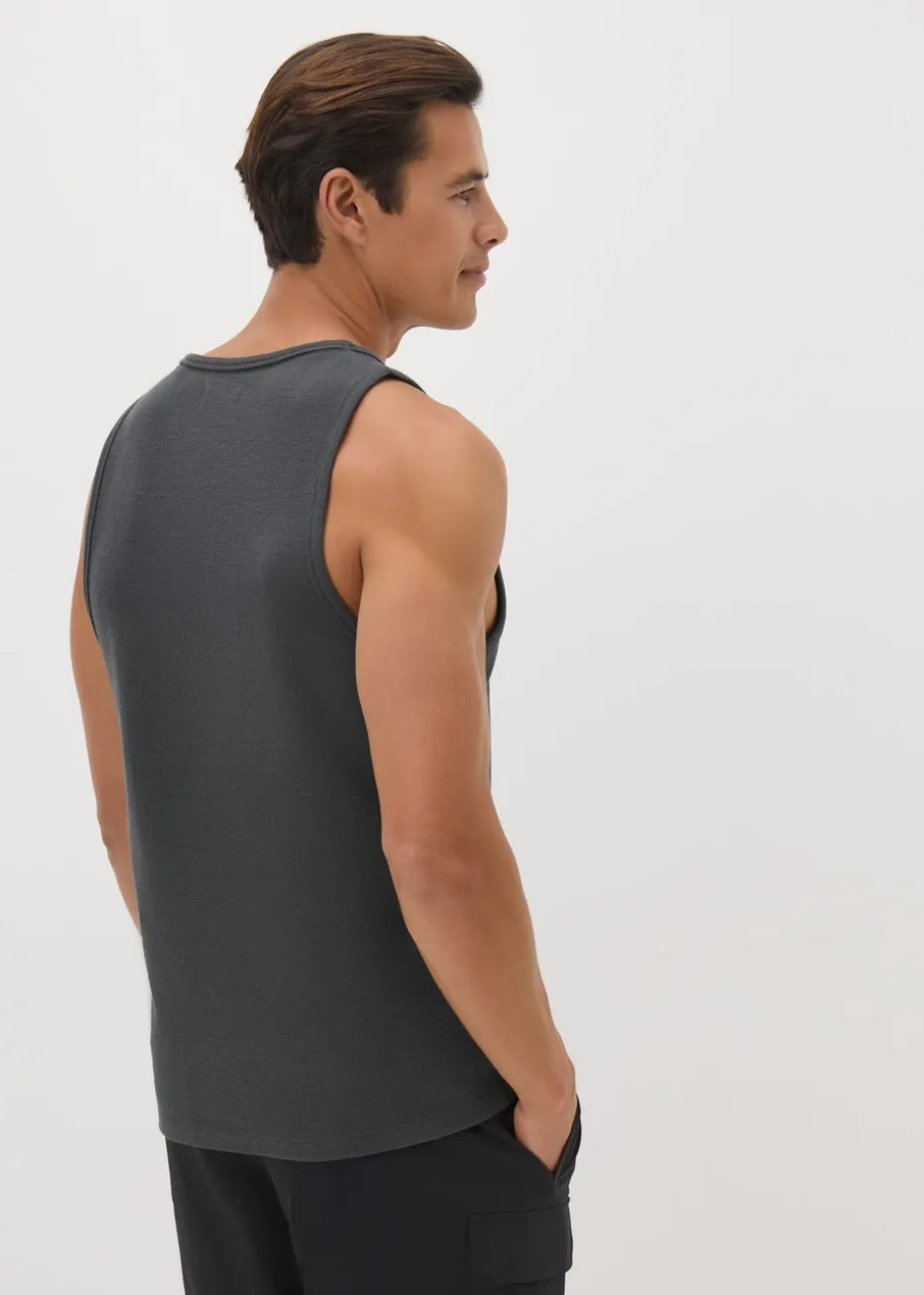 Grey Textured Vest