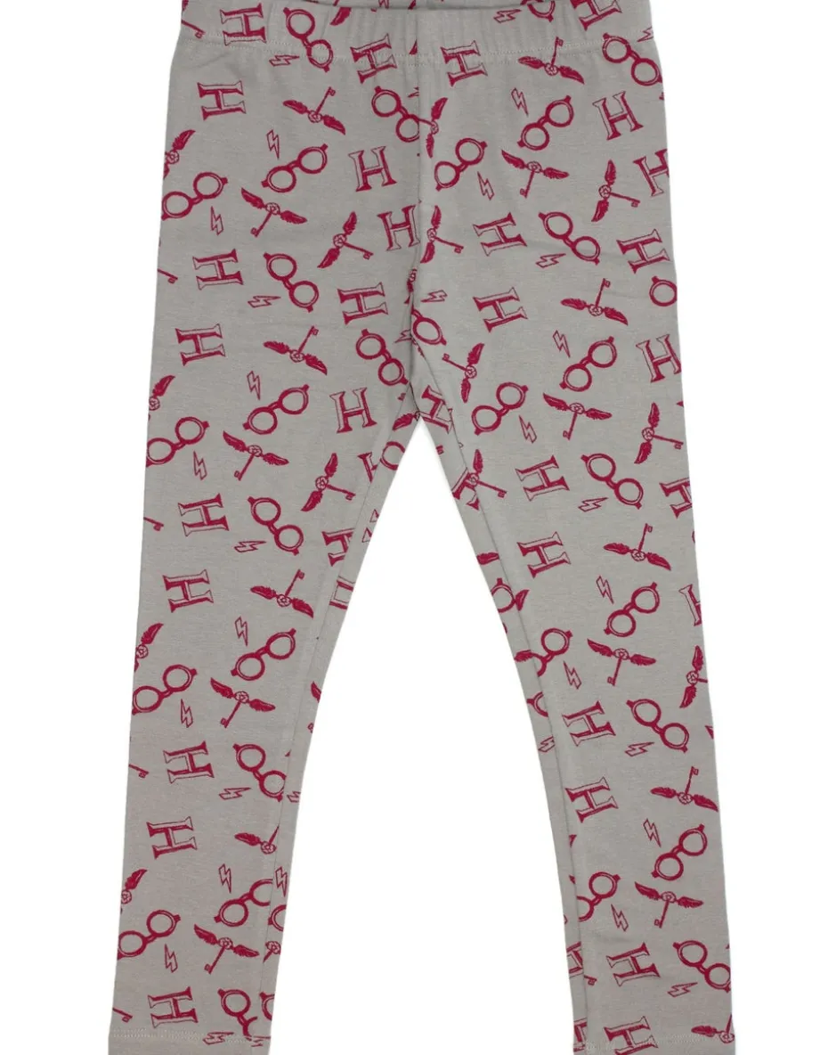 Harry Potter Girls Purple Hogwarts Crest Pyjama Set (5 - 14 Years)