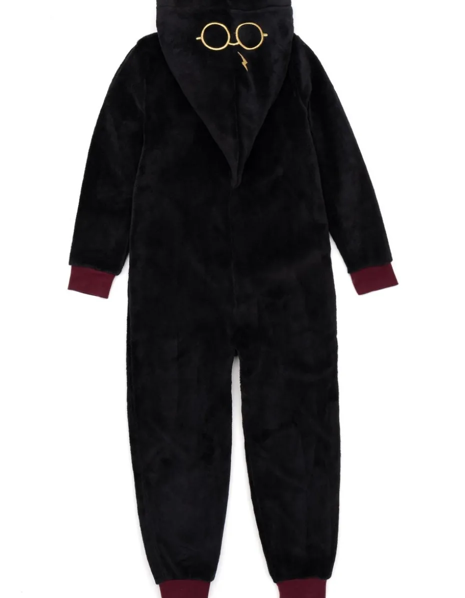 Harry Potter Gryffindor Unisex Kids Black Onesie (7-14 Years)