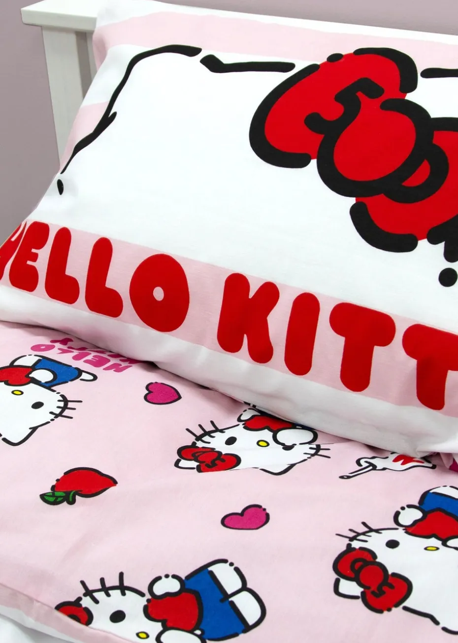 Hello Kitty Polycotton Duvet Reversible Cover Set Set