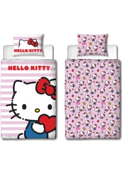 Hello Kitty Polycotton Duvet Reversible Cover Set Set