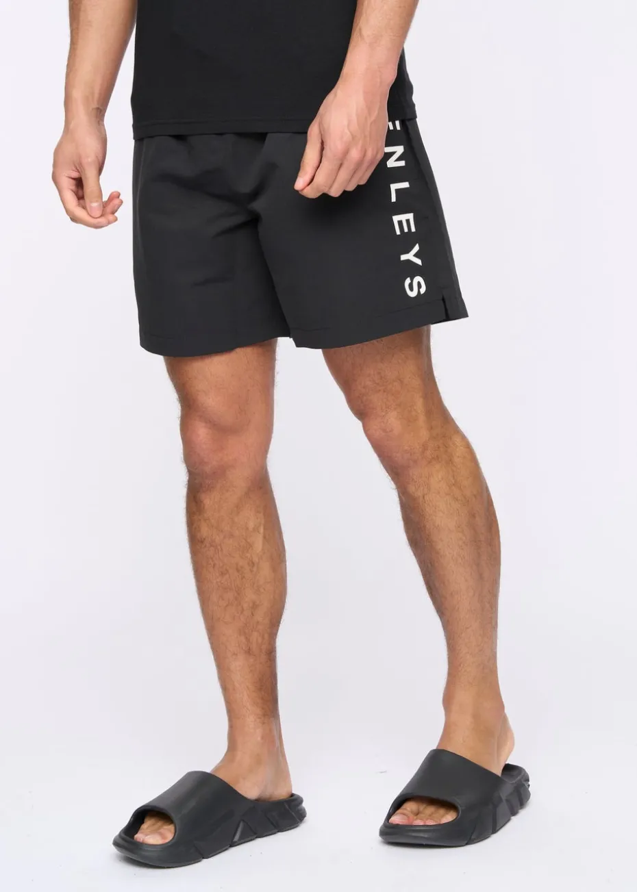 Henleys Black Henybold Swim Shorts