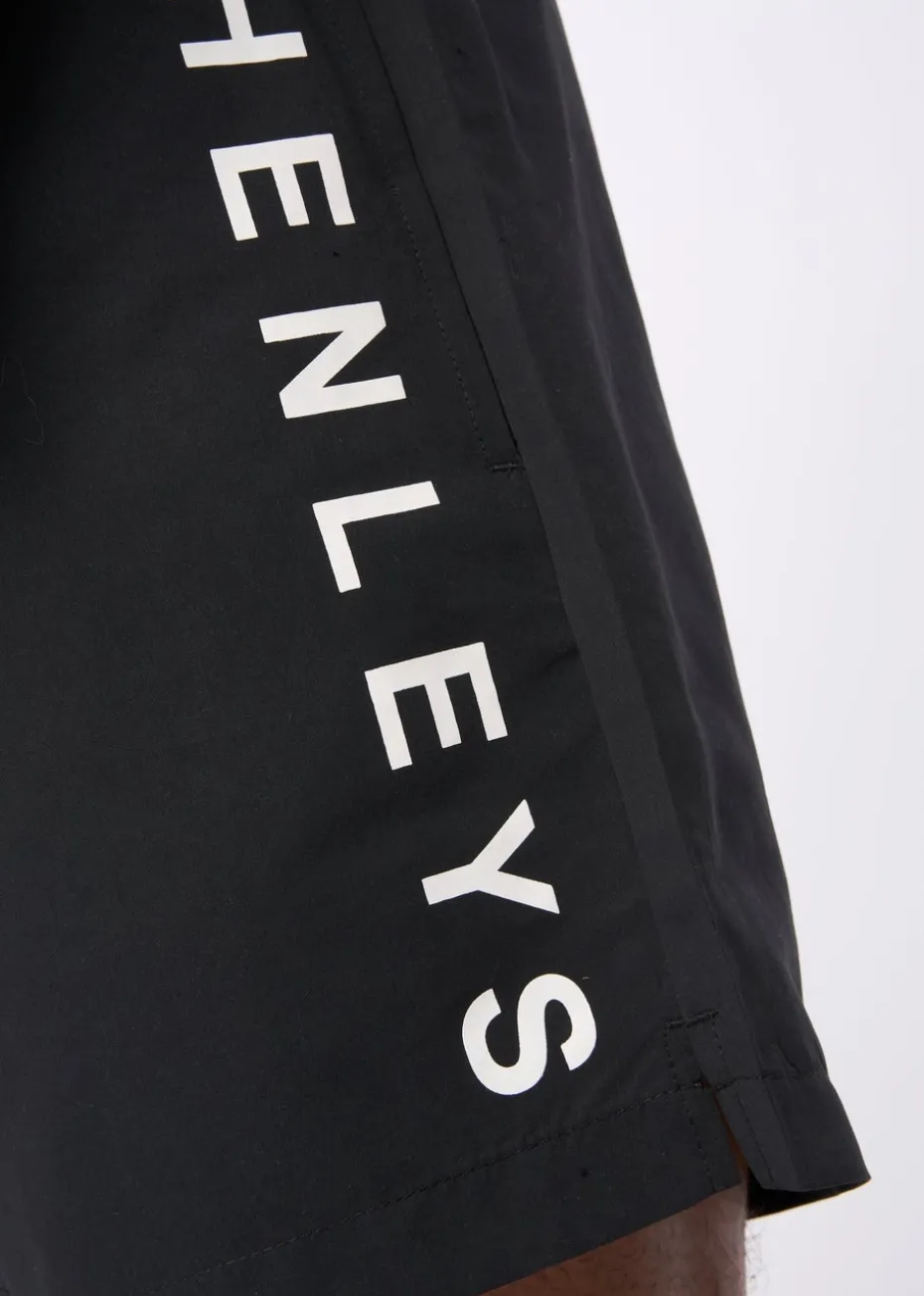 Henleys Black Henybold Swim Shorts