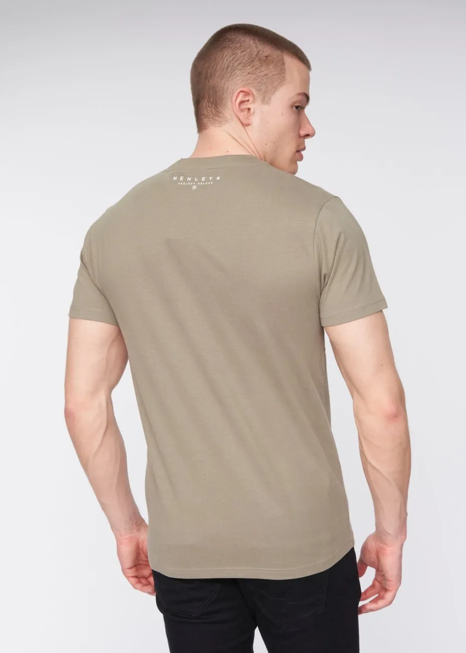 Henleys Dusty Olive Colhen T-Shirt