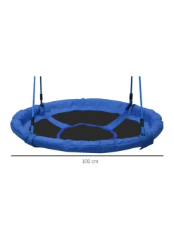 HOMCOM Round Tree Swing Seat with Hanging Kit (100cm x 180cm)