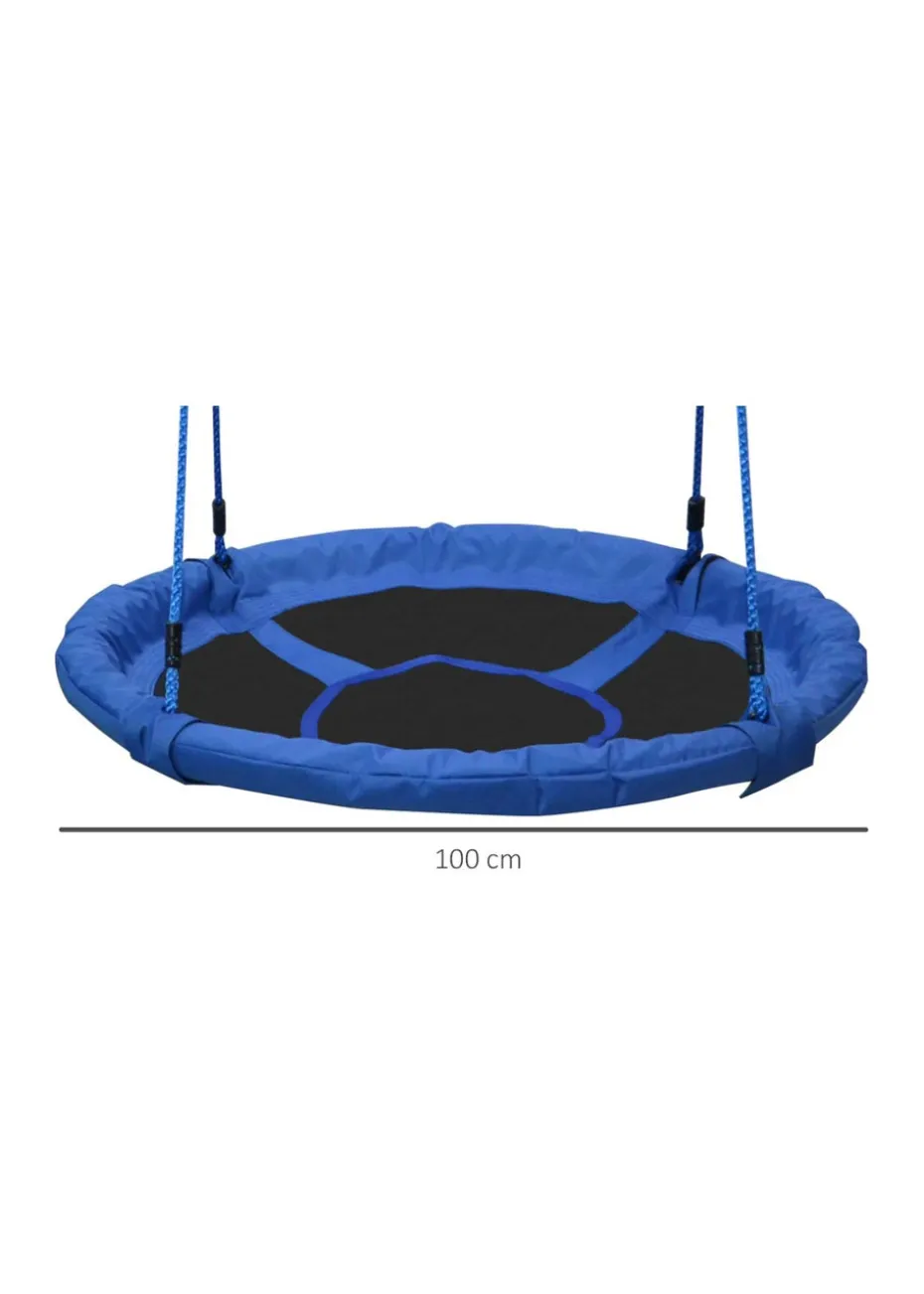 HOMCOM Round Tree Swing Seat with Hanging Kit (100cm x 180cm)