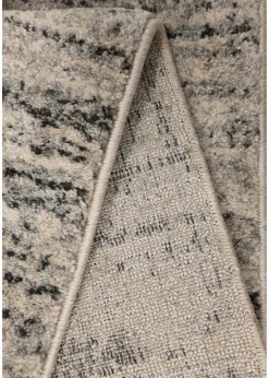 Homemaker Freya Texture Border Silver Rug