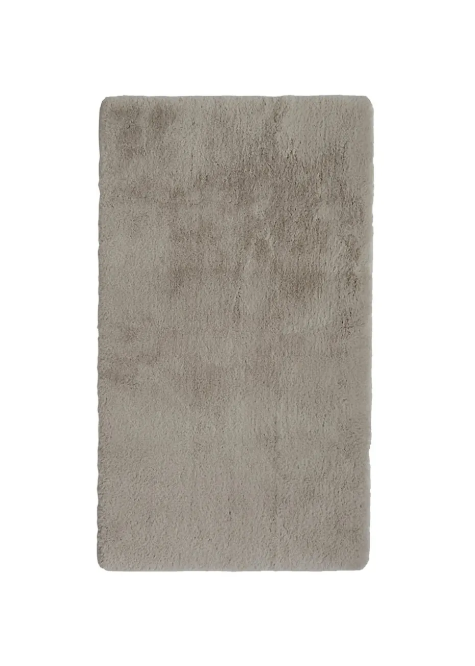 Homemaker Natural Luxury Fur Oblong Rug