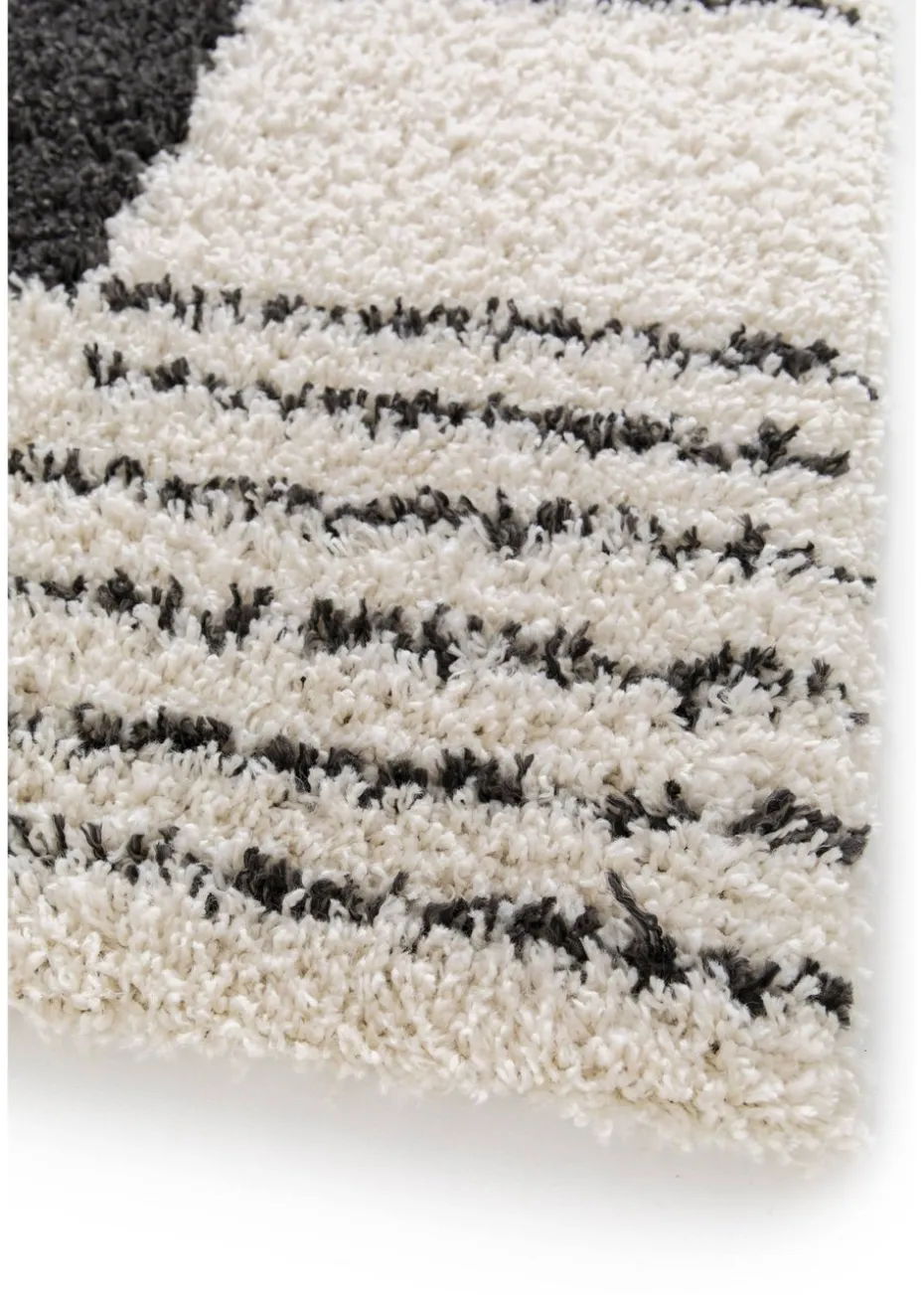 Homemaker Nomad Blocks Shaggy Beige Rug