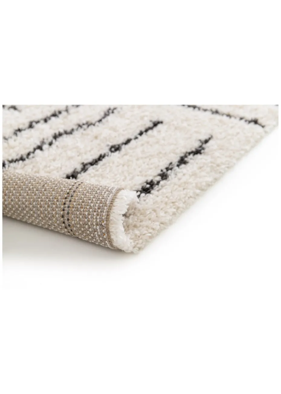 Homemaker Nomad Blocks Shaggy Beige Rug