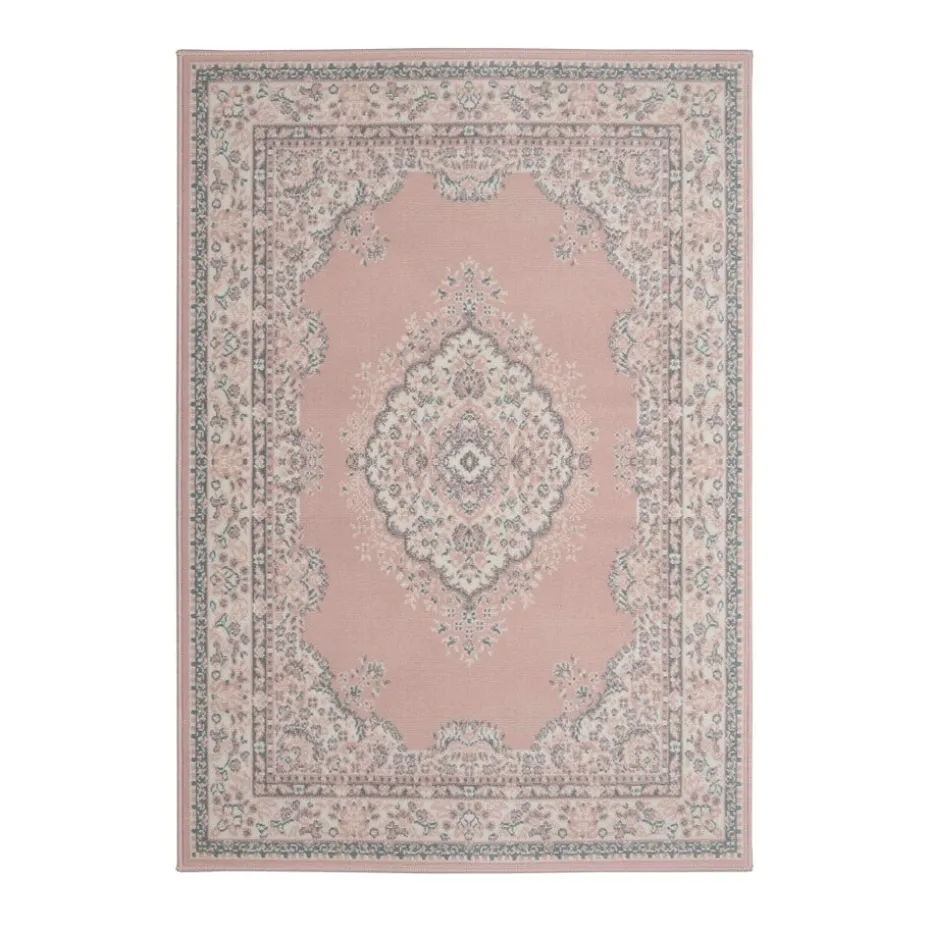 Homemaker Pink Traditional Rug