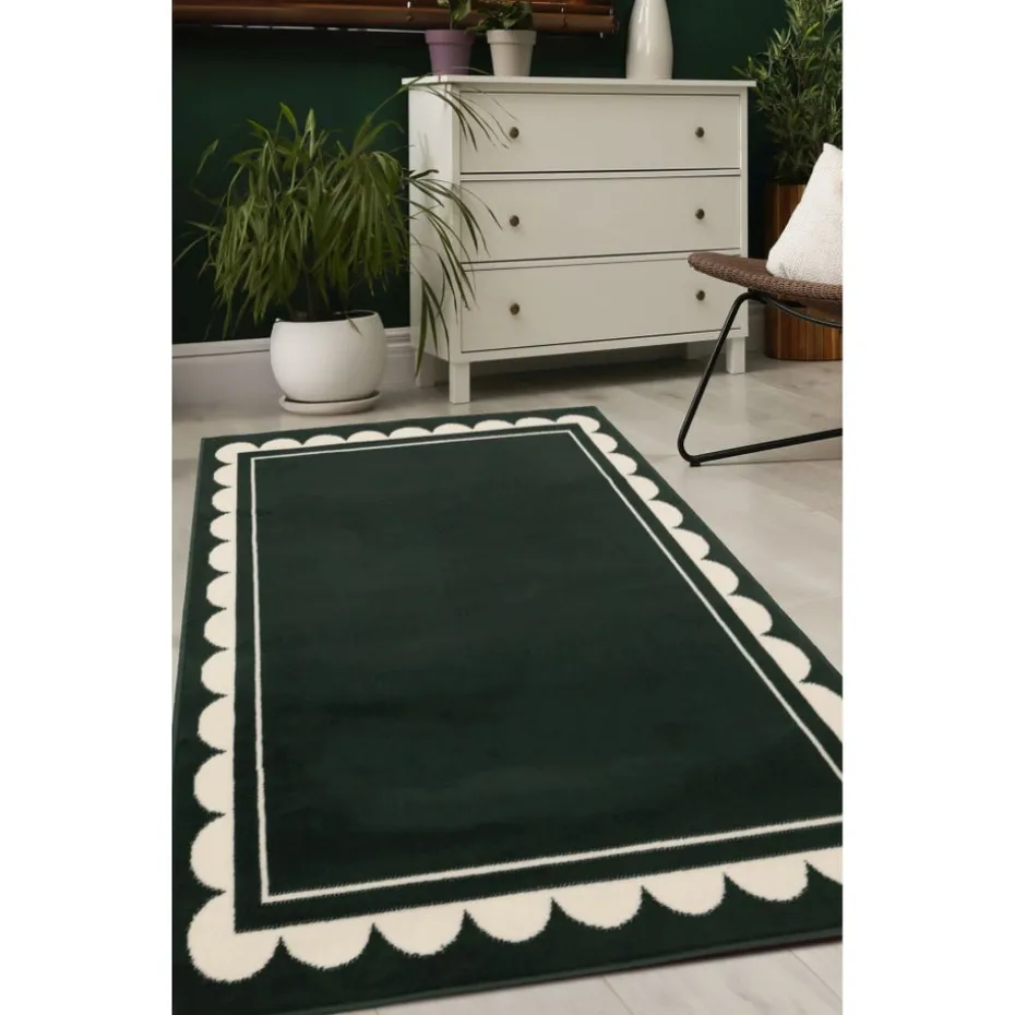 Homemaker Scallop Forest Green Rug