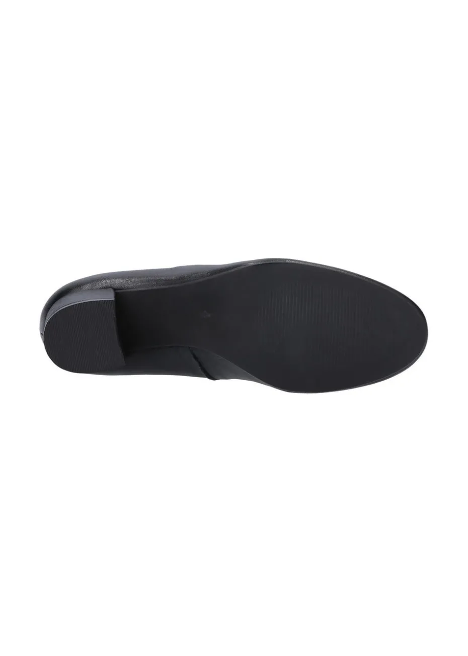 Hush Puppies Black Anna Court Shoe