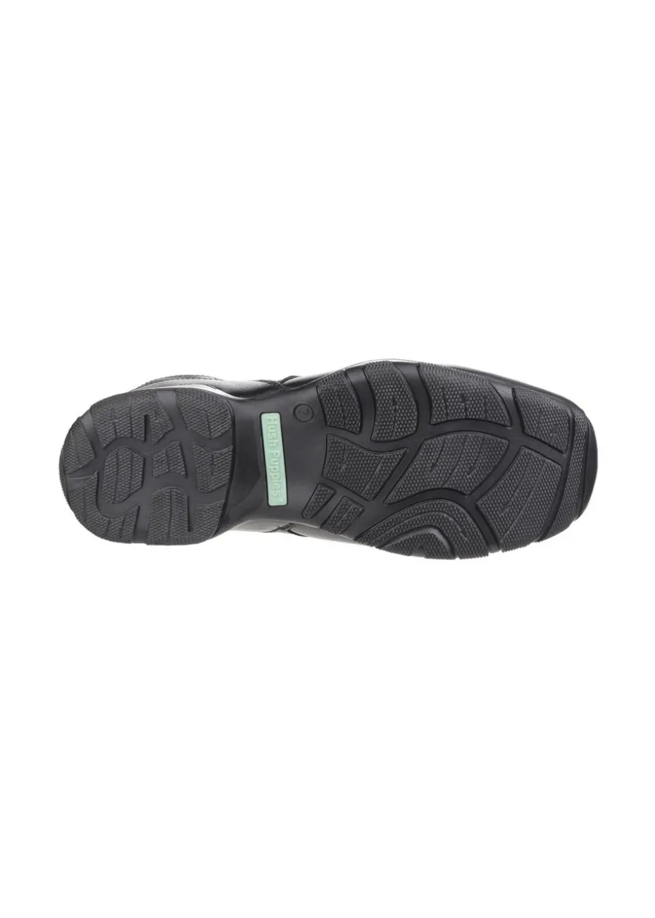 Hush Puppies Black Bespoke Senior School Shoe