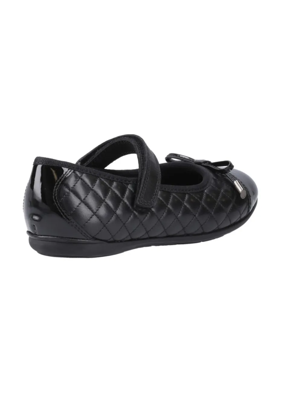 Hush Puppies Black Lottie Quilt Ballerina Junior