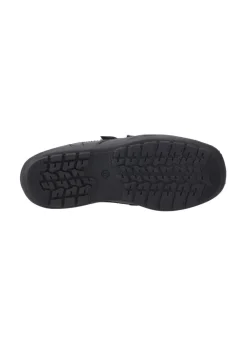 Hush Puppies Black Maddox Junior Touch Fastening Shoe