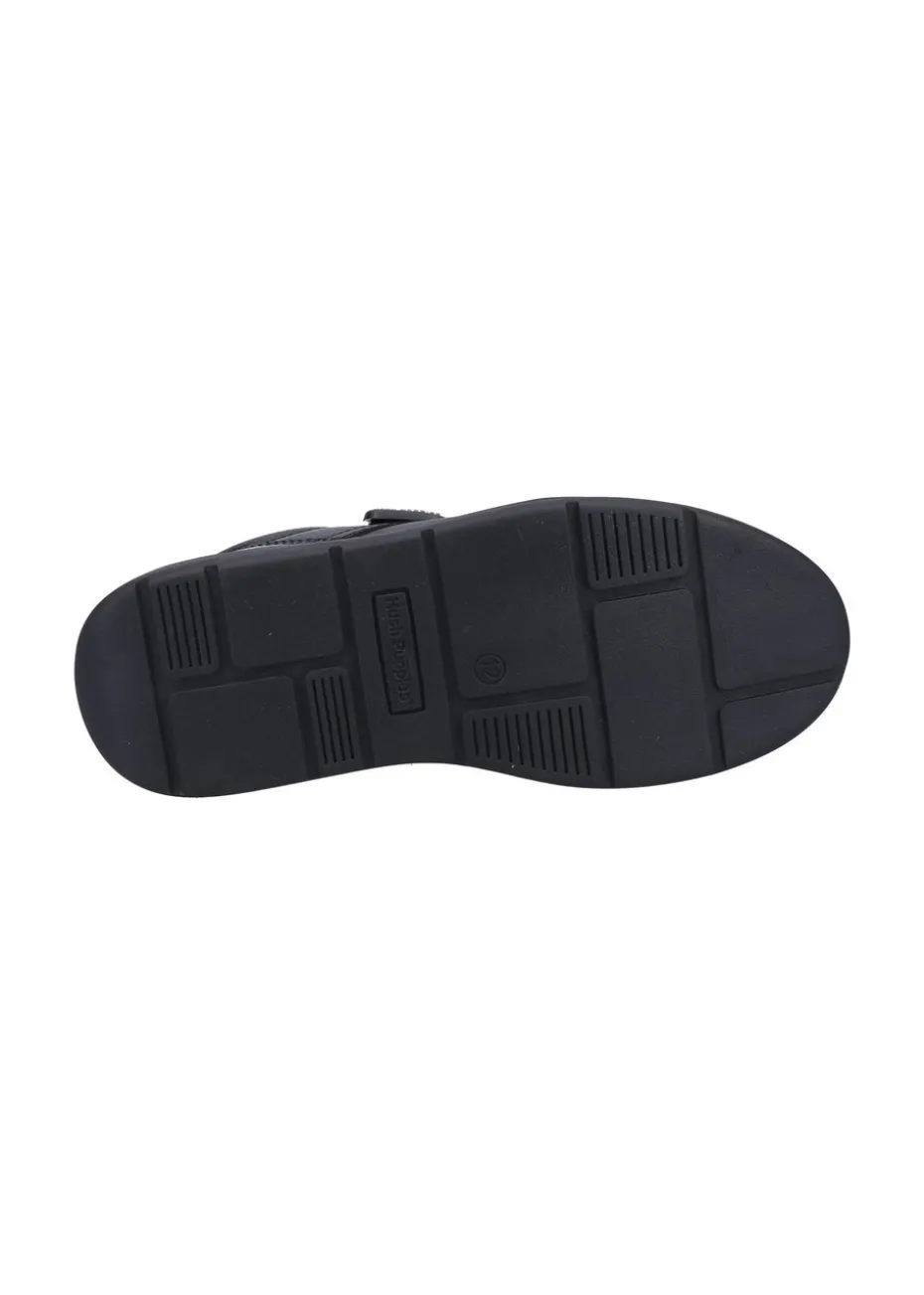 Hush Puppies Boys Black Rowan Jnr School Shoes (Younger 10 - Older 2)