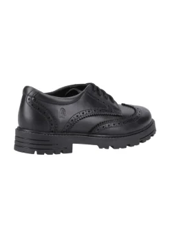 Hush Puppies Girls Black Maxine Senior School Shoes (Older 3-5)