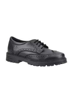 Hush Puppies Girls Black Maxine Senior School Shoes (Older 3-5)
