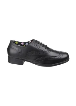 Hush Puppies Girls Black Kada Junior School Shoes (Younger 13-Older 5)