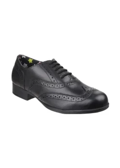 Hush Puppies Girls Black Kada Junior School Shoes (Younger 13-Older 5)
