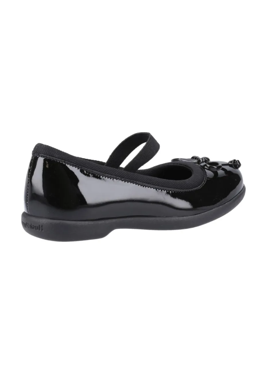 Hush Puppies Girls Black Betty Patent Junior School Shoes (Younger 10-Older 2)