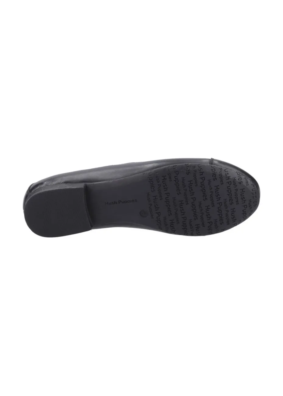 Hush Puppies Girls Black Emma Senior School Shoes (Older 3-5)