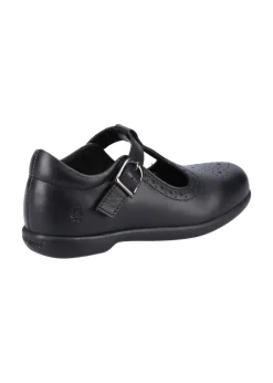 Hush Puppies Girls Black Britney Junior School Shoes (Younger 10-Older 2)