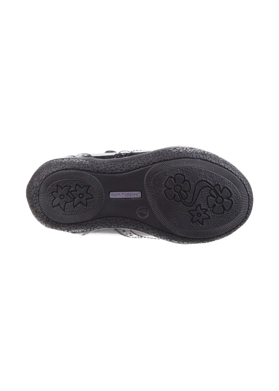 Hush Puppies Girls Black Rina Infant Patent School Shoes (Younger 6- 9.5)