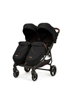 Ickle Bubba Black Venus Max Double Stroller