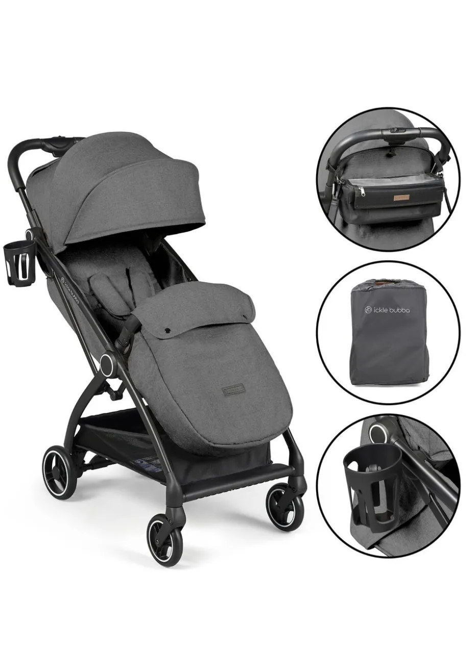 Ickle Bubba Grey Aries Prime Autofold Stroller