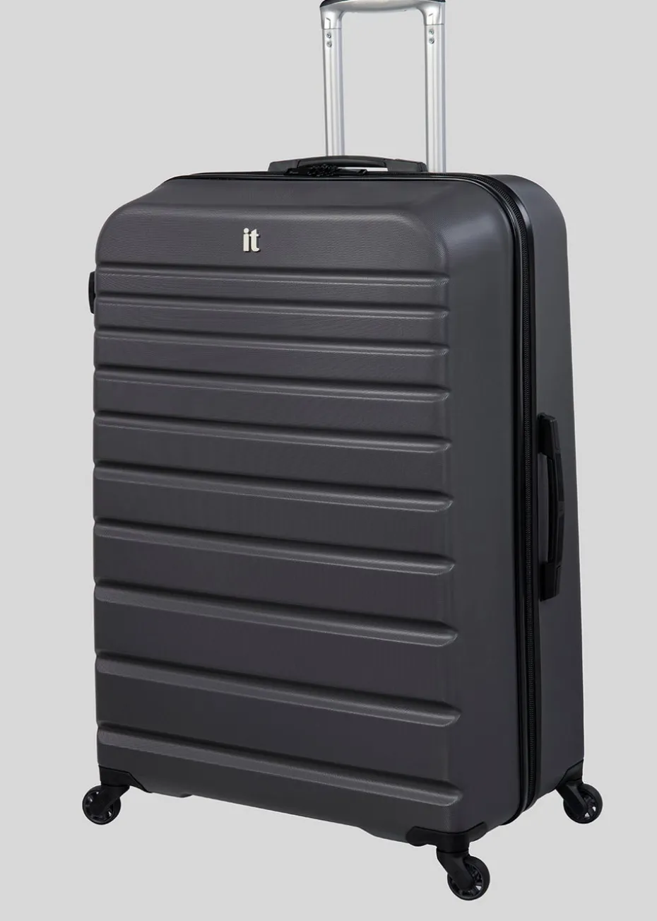 IT Luggage Dark Grey Navigator Hard Shell Suitcase