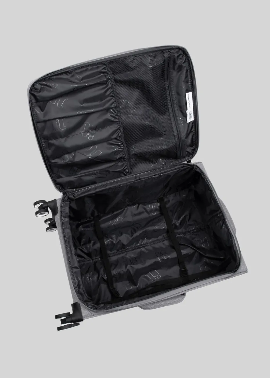 IT Luggage Grey Eco Soft Suitcase