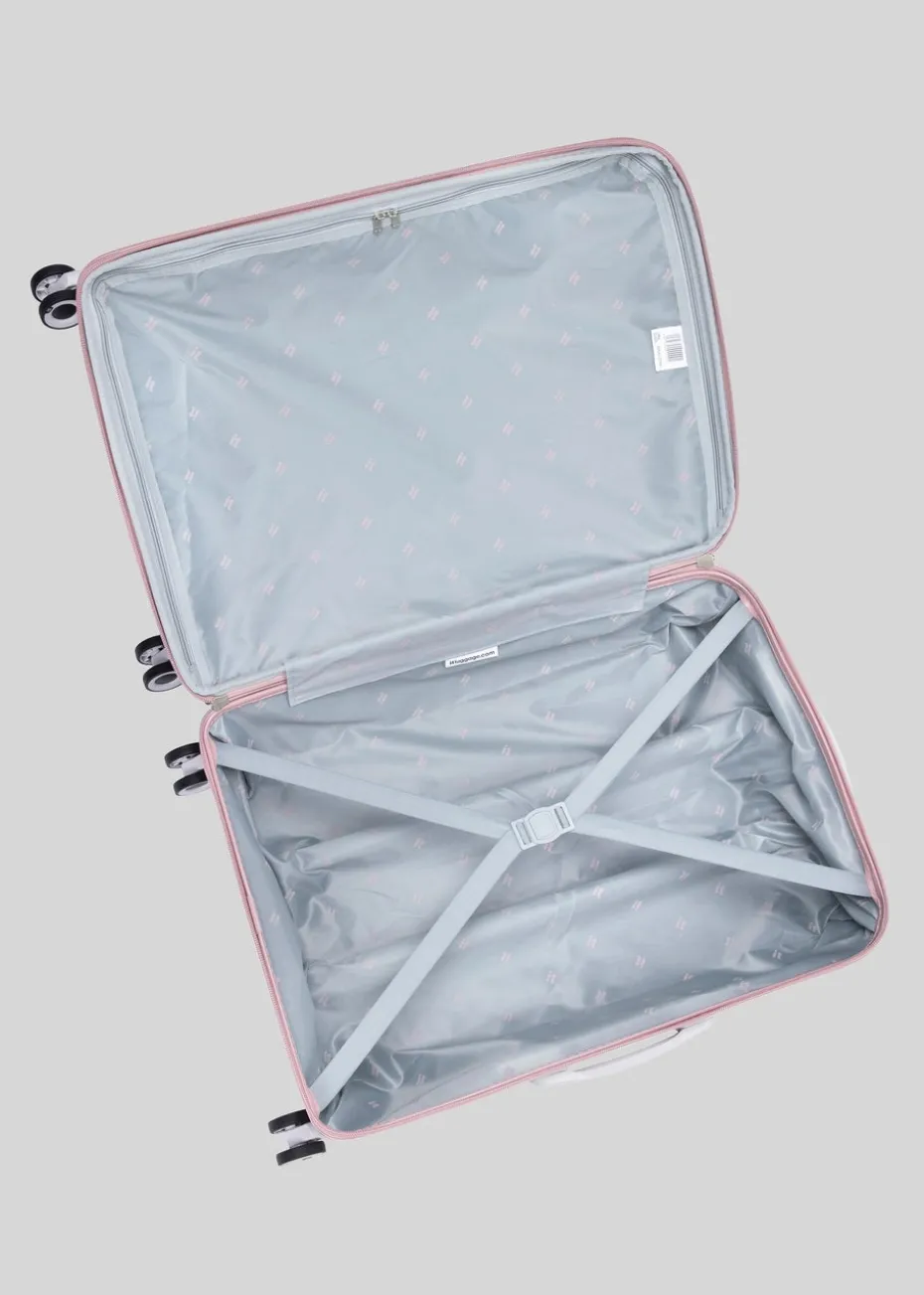 IT Luggage Mauve Quilted Suitcase