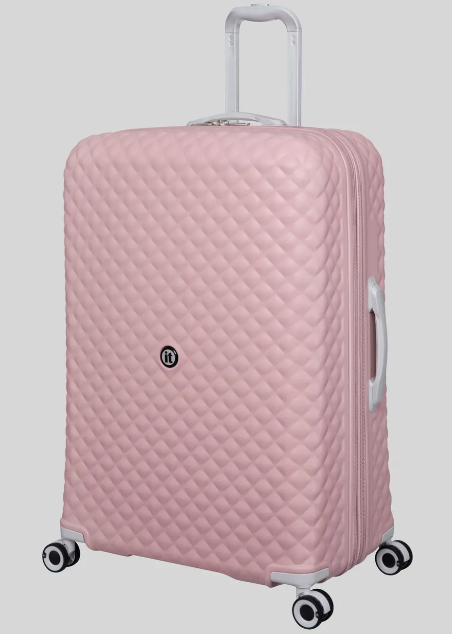 IT Luggage Mauve Quilted Suitcase