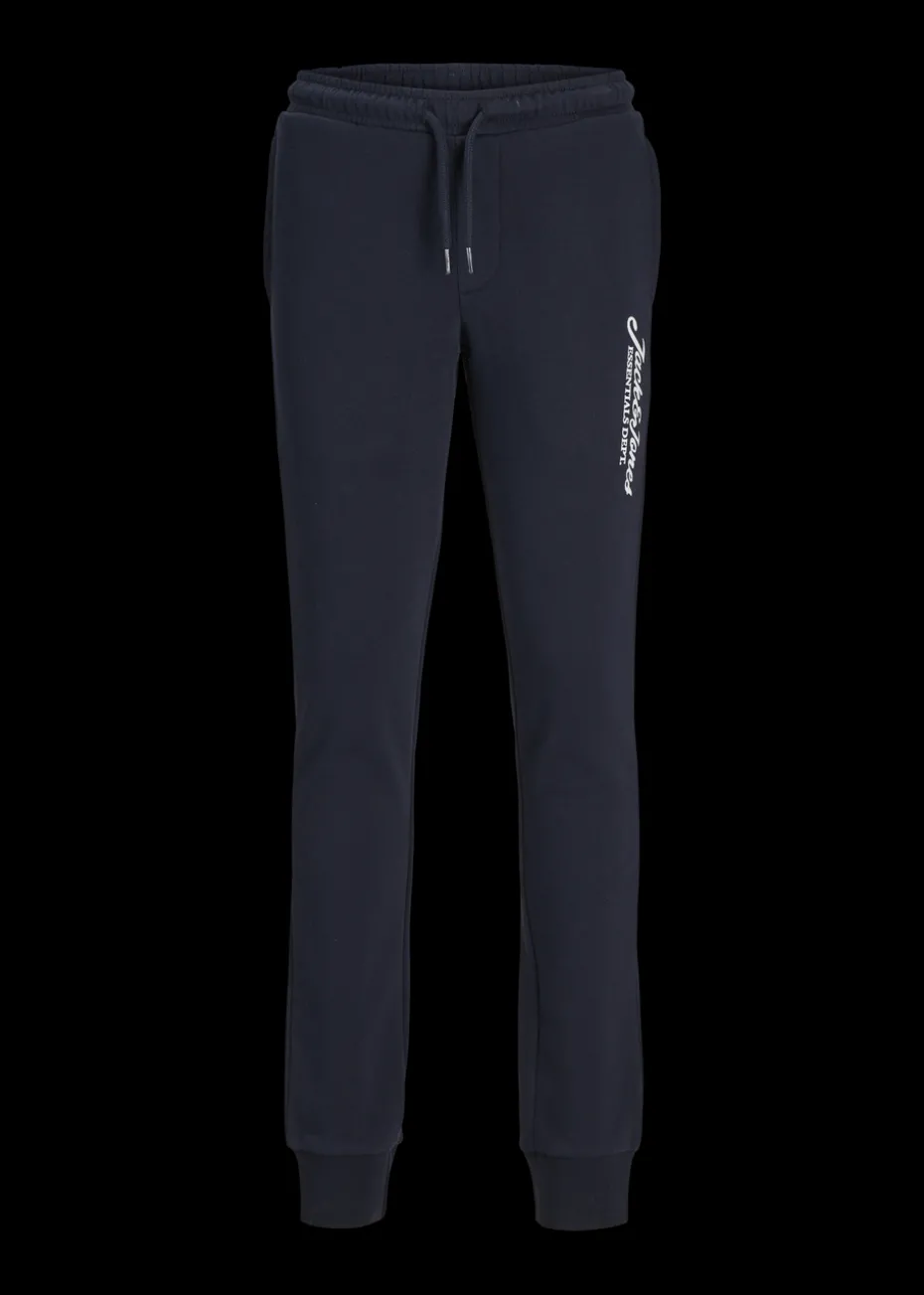 Jack & Jones Boys Navy Logo Jogging Bottoms