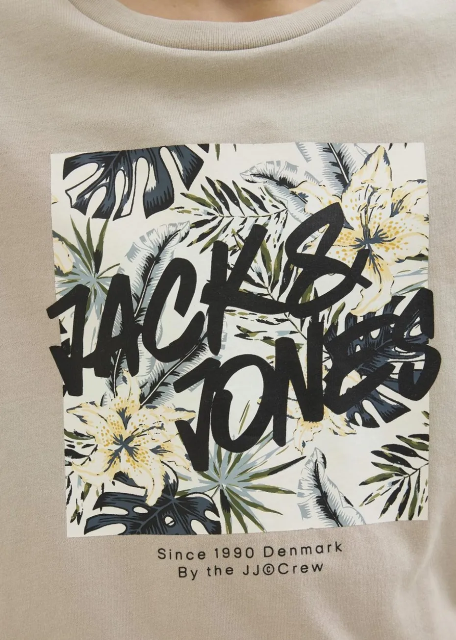 Jack & Jones Kids Beige Hawaii T-Shirt (8-16yrs)