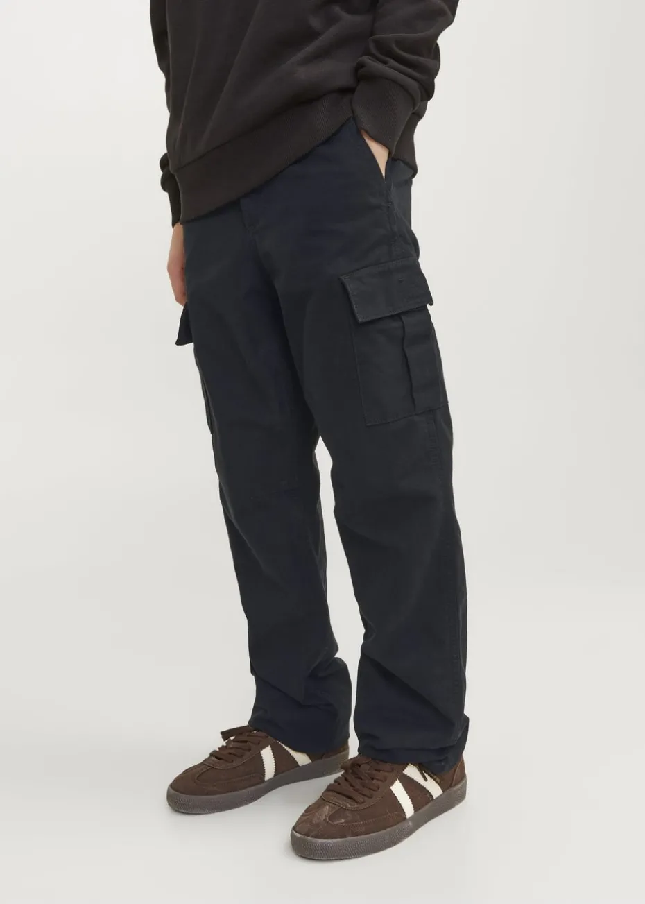Jack & Jones Kids Black Barley Cargo Trousers (8-16yrs)