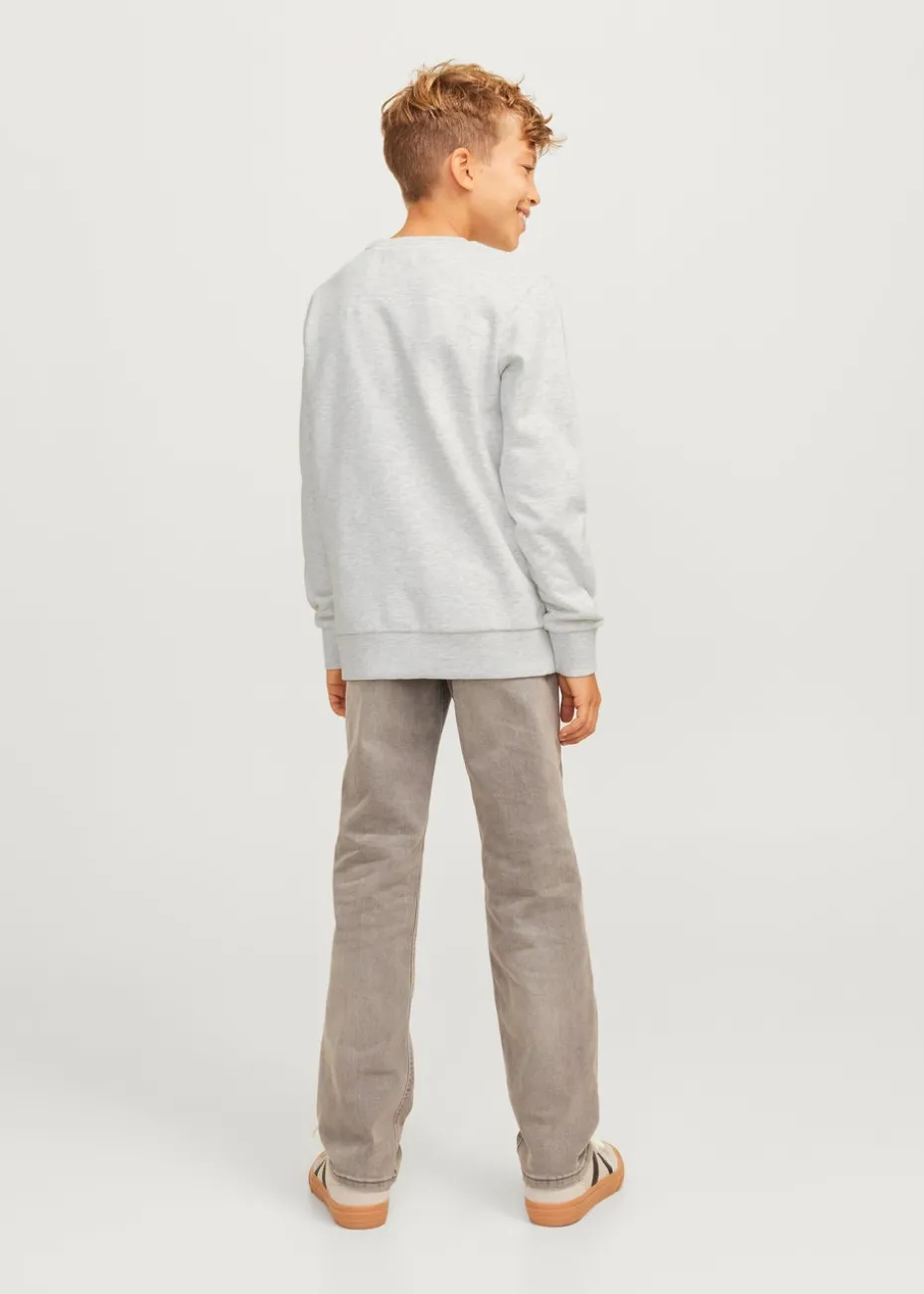 Jack & Jones Kids Grey Varsity Sweatshirt (8-16yrs)