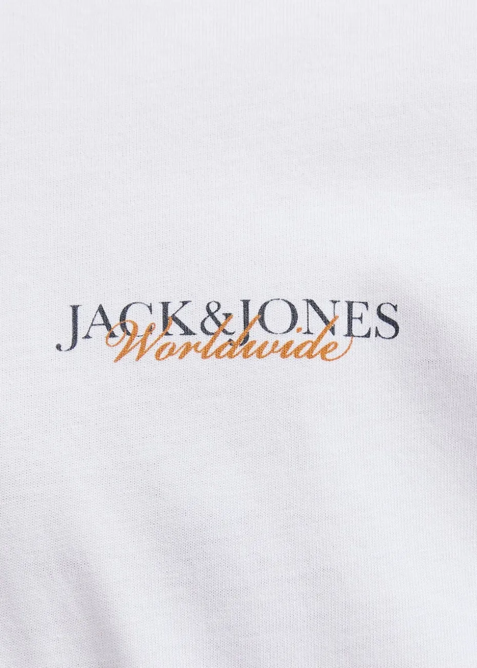 Jack & Jones White Boston T-Shirt (8-16yrs)