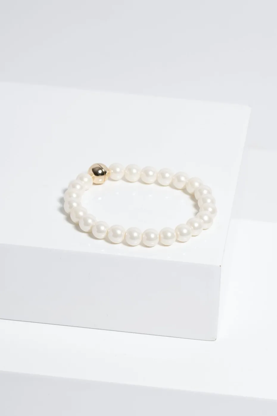 Jon Richard Gold Plated Magnetic Pearl Bracelet