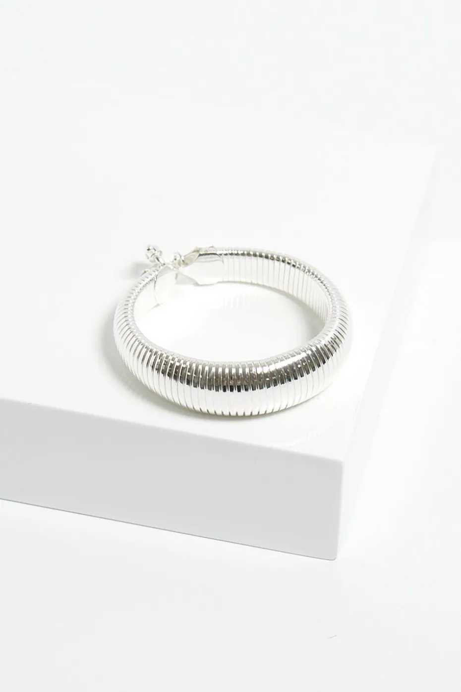 Jon Richard Silver Plated Omega Cuff Bracelet