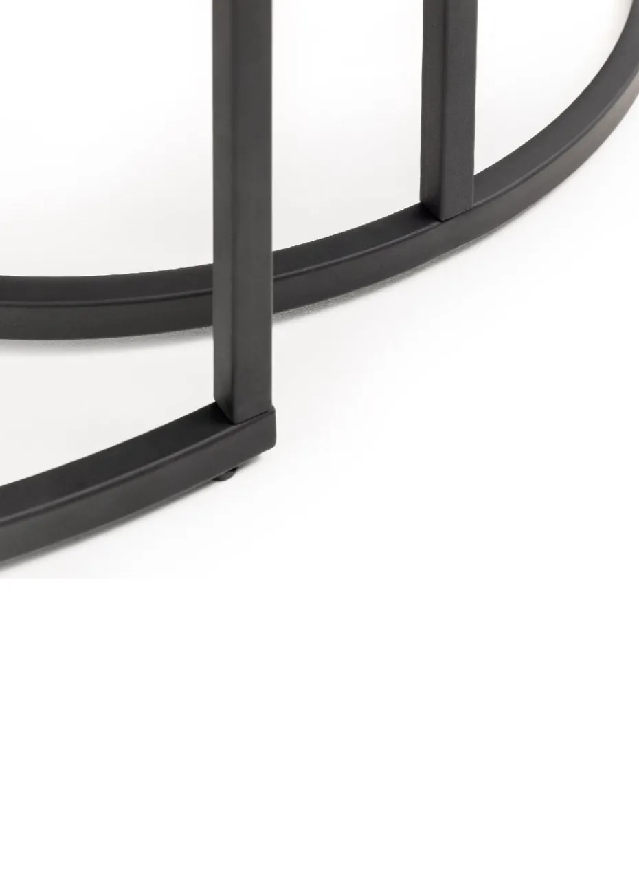 Julian Bowen Bellini Round Nesting Coffee Table (50 x 80 x 80 cm)