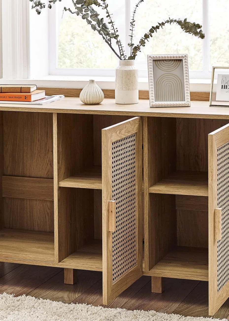 Julian Bowen Brown Sydney 3 Door Sideboard (75 x 120 x 41cm)