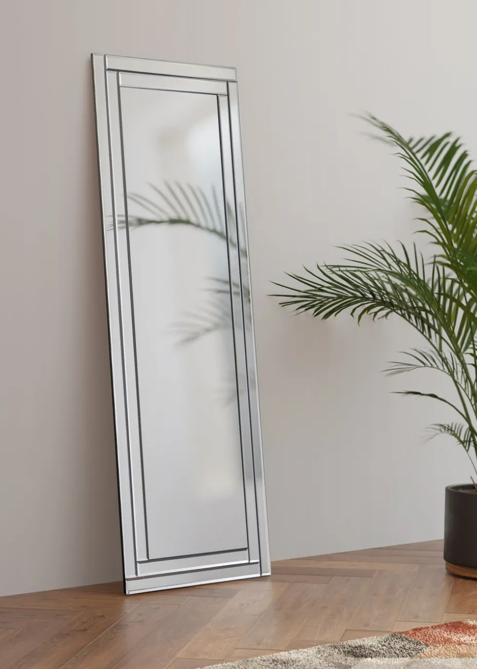 Julian Bowen Deco Frameless Dress Mirror (120 x 40 x 2cm)