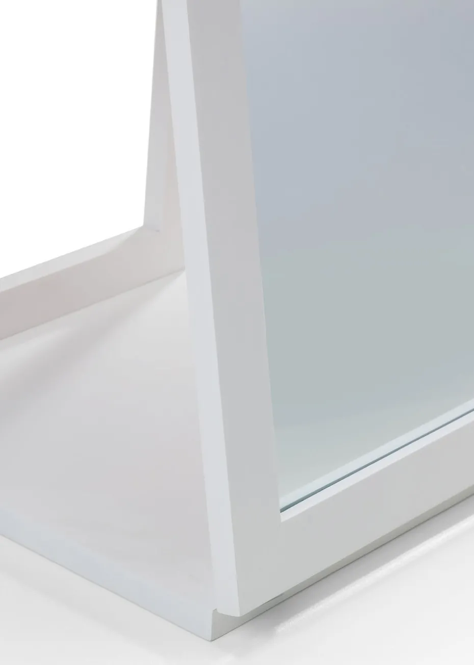 Julian Bowen Fresco White Storage Mirror (155 x 36 x 36cm)