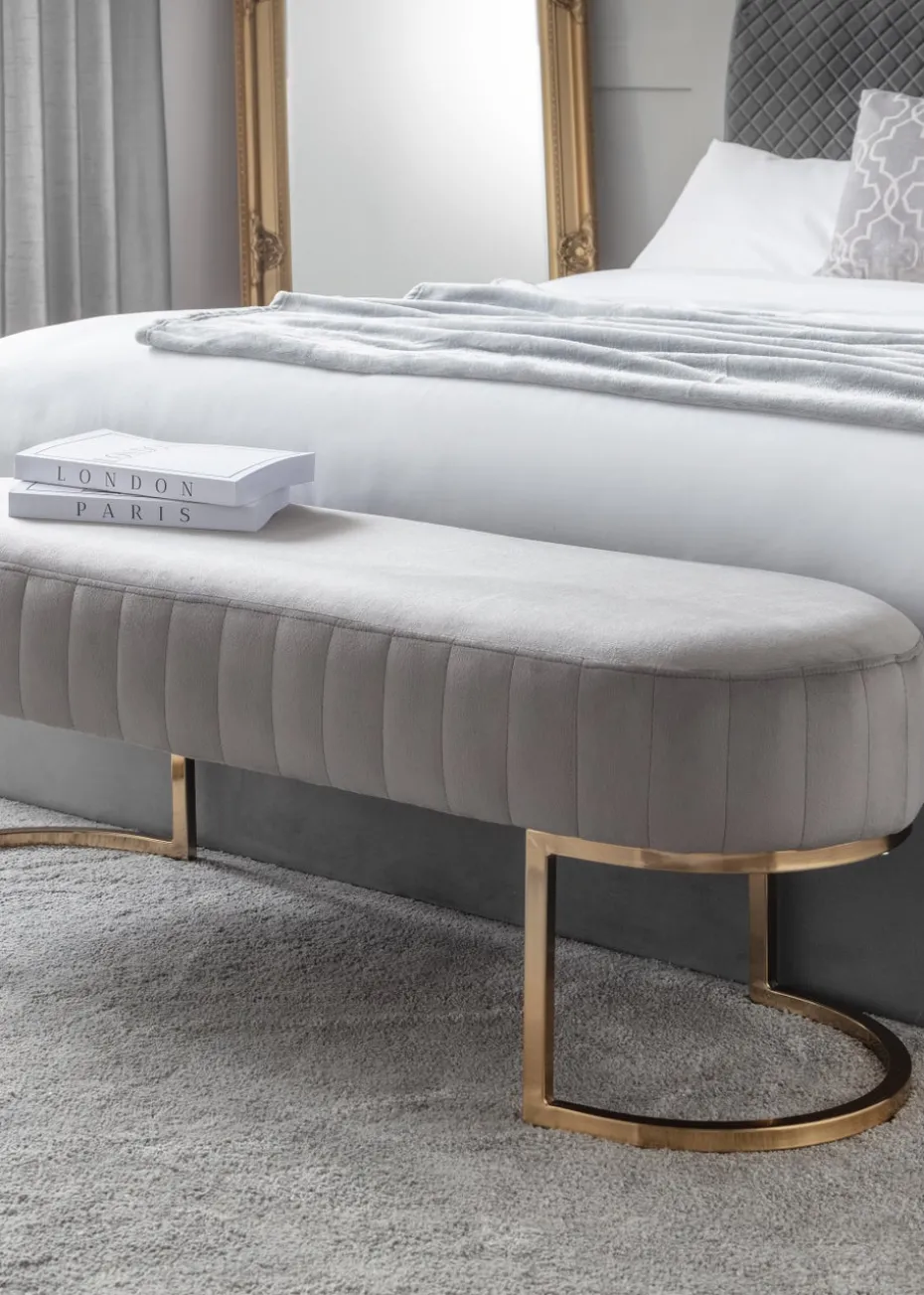 Julian Bowen Harrogate Velvet Bench (42 x 117.5 x 42.5 cm)
